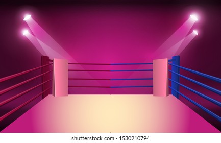 pink boxing ring