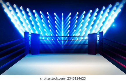 Boxing ring arena stadium vector design.