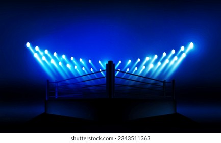 Boxing ring arena stadium vector design.