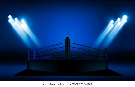 Boxing ring arena stadium vector design.