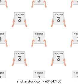 Boxing ring board icon in cartoon style isolated on white background. Boxing symbol stock vector illustration.