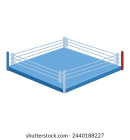 Boxing ring box icon cartoon vector. Training professional. Game sport club