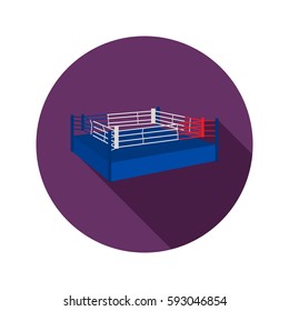 Boxing ring color icon for web and mobile design