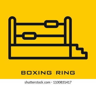 Boxing ring icon 