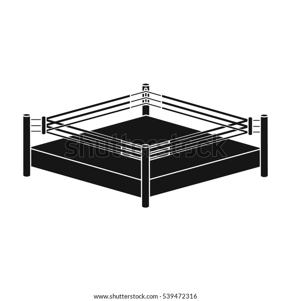 Boxing Ring Icon Black Style Isolated Stock Vector (Royalty Free) 539472316