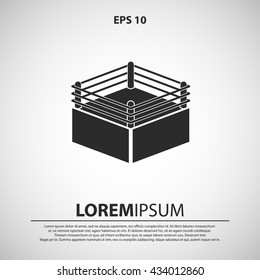 boxing ring icon. boxing ring sign