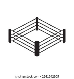 Boxring-Logo, Symbol, Vektorgrafik-Design