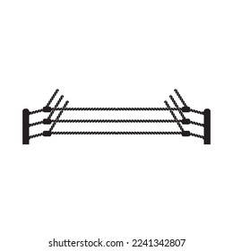 Boxing ring logo,icon vector illustration design