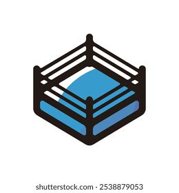 Ícone de contorno do anel de boxe para design gráfico, aplicativos e sites