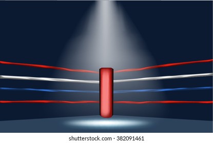 Boxing Ring Red Corner