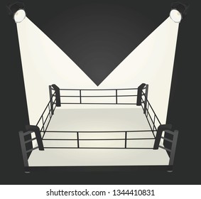 Boxing ring ropes. vector illustration