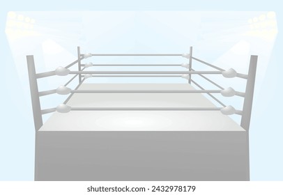 Boxing ring ropes. vector illustration