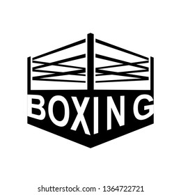 Boxing ring sign symbol. Boxing icon. Vector illustration