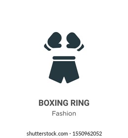 Boxing ring vector icon on white background. Flat vector boxing ring icon symbol sign from modern fashion collection for mobile concept and web apps design.