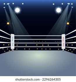 Boxing ring vector illustration for illustration purposes.