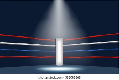 Boxing Ring White Corner