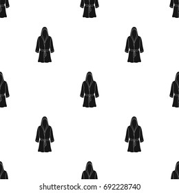 Boxing robe icon in black style isolated on white background. Boxing symbol stock vector illustration.