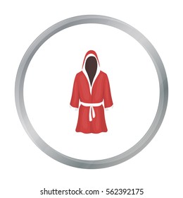 Boxing robe icon in cartoon style isolated on white background. Boxing symbol stock vector illustration.