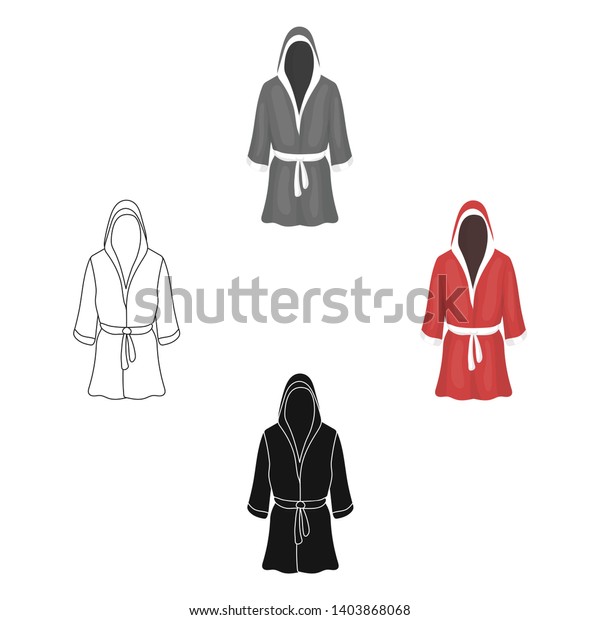 Boxing robe icon\
in cartoon,black style isolated on white background. Boxing symbol\
stock vector\
illustration.