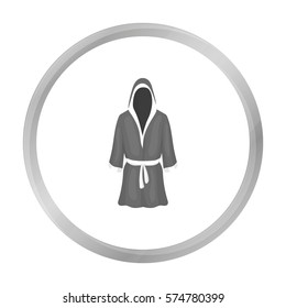 Boxing robe icon in monochrome style isolated on white background. Boxing symbol stock vector illustration.