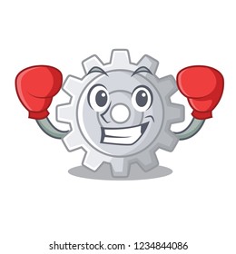 Boxing roda gear simple image on cartoon