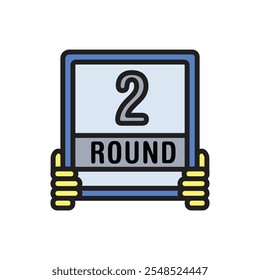 Boxing Round Icon Vector Illustration