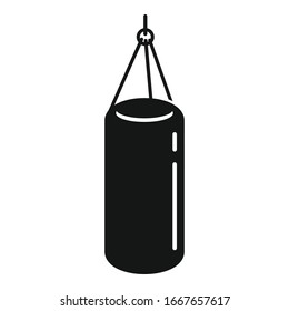 Boxing sack icon. Simple illustration of boxing sack vector icon for web design isolated on white background