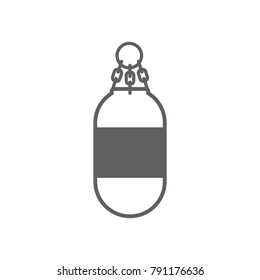 Boxing sack icon vector