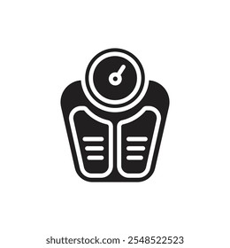 Boxing Scales Filled Icon Vector Illustration