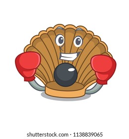 Boxing shell with pearl character cartoon
