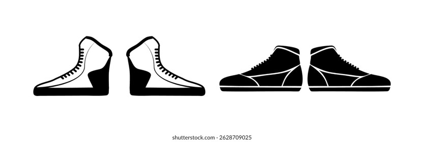Boxing Shoes Clip Art Collection