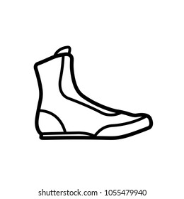 boxing shoes icon vector