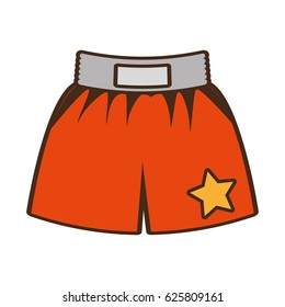 boxing short clothes isolated icon