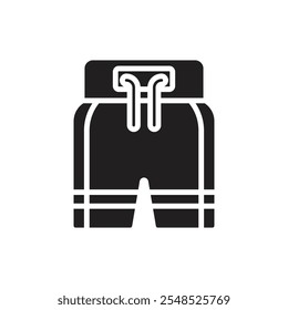 Boxing Short Filled Icon Vector Illustration