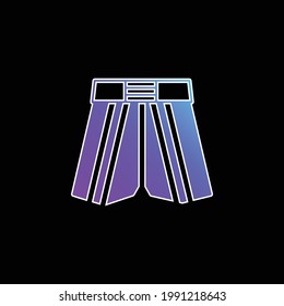 Boxing Shorts blue gradient vector icon