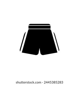 Boxing Shorts flat vector icon. Simple solid symbol isolated on white background