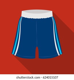 Boxing shorts icon in flate style isolated on white background. Boxing symbol stock vector illustration.