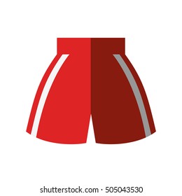 boxing shorts uniform isolated icon vector illustration design