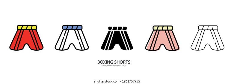 Icono de tipo vectorial Boxing Shorts