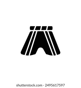boxing shorts vector type icon