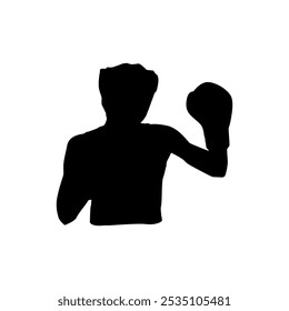 BOXING SILHOUETTE VECTOR DESIGN 2