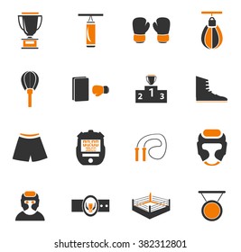 Boxing simply icons for web and user interfaces