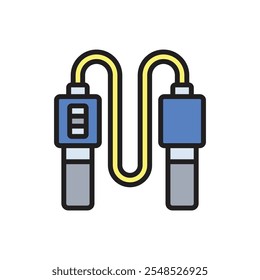 Boxing Skipping Rope Icon Vector Illustration