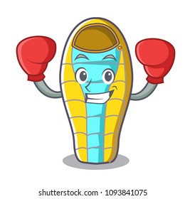 Boxing sleeping bad character cartoon