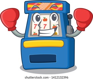 Boxing slot machine in the mascot shape