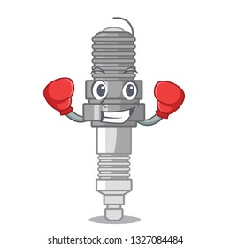 Boxing spark plug in the character shape