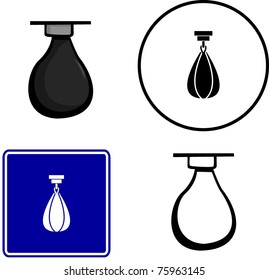 Boxing Speed Bag Illustration Sign And Symbol