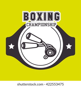 boxing sport design 