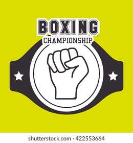 boxing sport design 