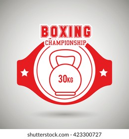 boxing sport design 